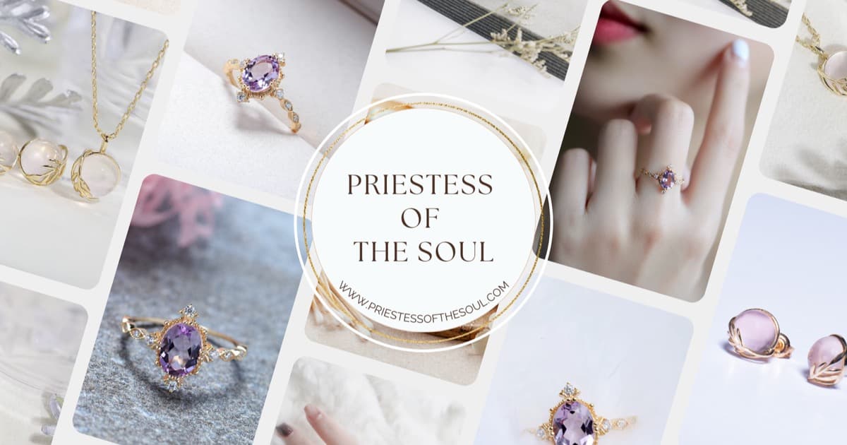 Priestess of the Soul - bizhuteri me ar 18K dhe gurë natyralë